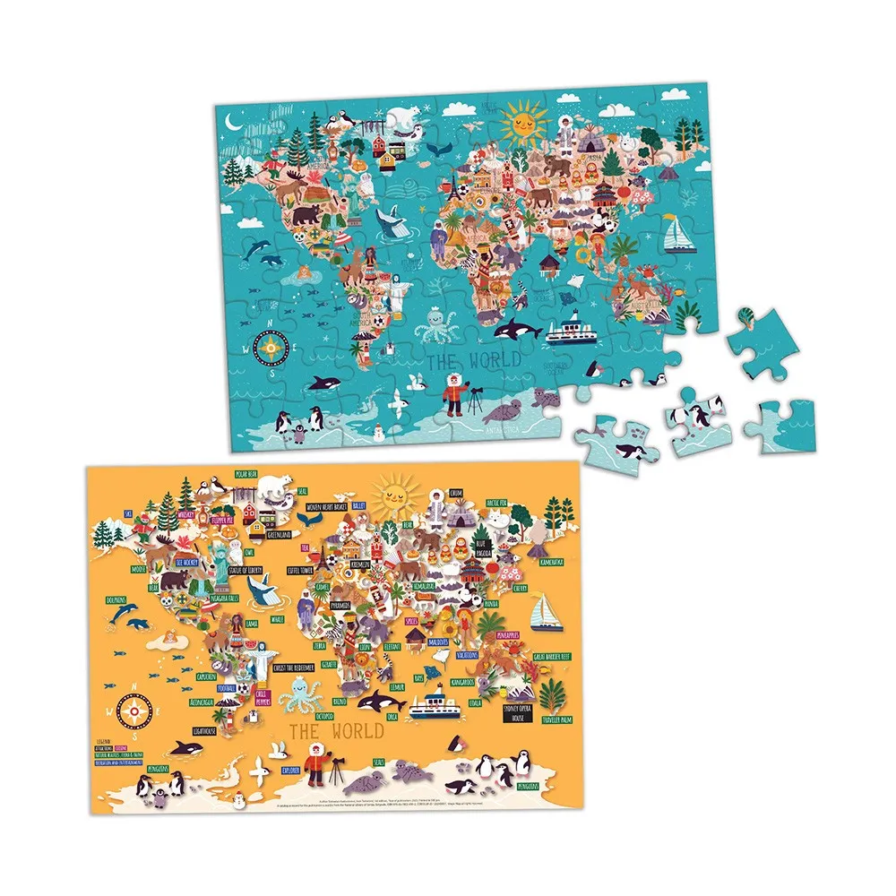 MAGIC MAP PIKTOGRAFSKA PUZZLE MAPA SVETA 