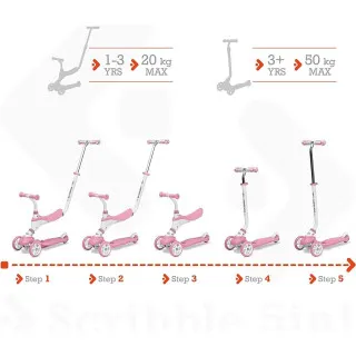 5 U 1 TROTINET ROZE 