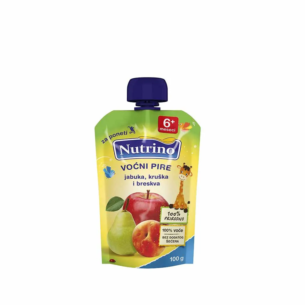 NUTRINO POUCH JABUKA, KRUSKA I BRESKVA 100G 