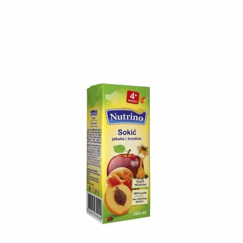 NUTRINO SOKIC JABUKA I BRESKVA 200ML 