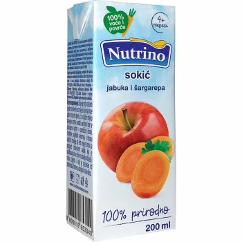 NUTRINO SOKIC JABUKA I SARGAREPA 200ML 