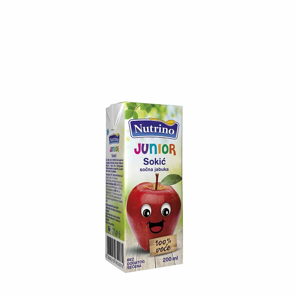 NUTRINO JUNIOR SOKIC SOCNA JABUKA 200ML 