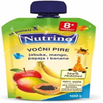 NUTRINO PIRE OD VOCA JABUKA, MANGO, PAPAJA I BANANA 100G 