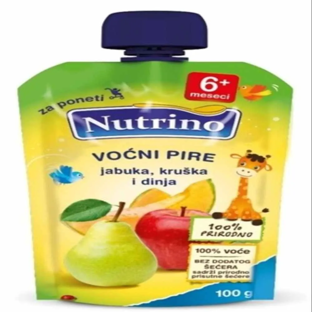 NUTRINO PIRE OD VOCA JABUKA, KRUSKA I DINJA 100G 