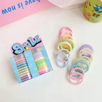GUMICE ZA KOSU SET PASTEL SMILE 