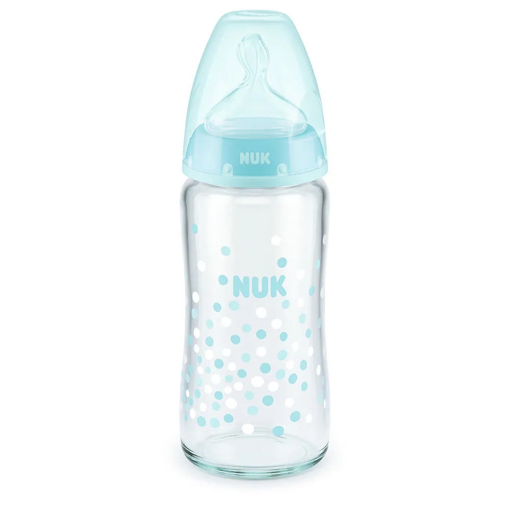 NUK FLASICA STAKLENA 240 ML SILIKON S1
