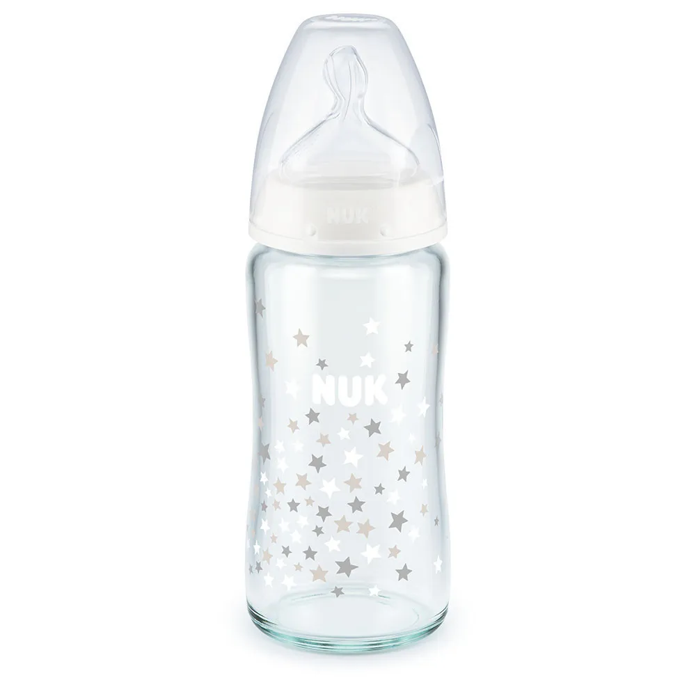 NUK FLASICA STAKLENA 240 ML SILIKON S1