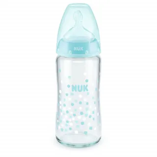 NUK FLASICA STAKLENA 240 ML SILIKON S1
