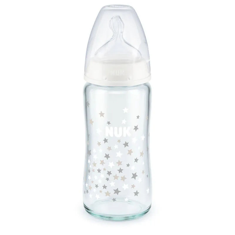 NUK FLASICA STAKLENA 240 ML SILIKON S1