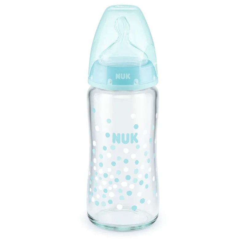 NUK FLASICA STAKLENA 240 ML SILIKON S1