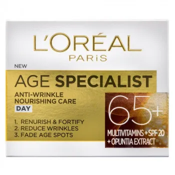 LOREAL PARIS AGE SPECIALIST ANTIWRINKLE 65+ DNEVNA NEGA PROTIV BORA 50 ML 