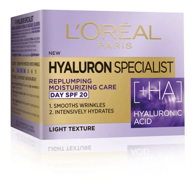 LOREAL PARIS HYALURON SPECIALIST DNEVNA HIDRATANTNA KREMA ZA VRACANJE VOLUMENA 5