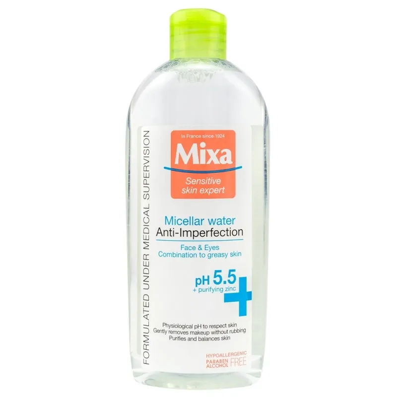 MIXA MICELARNA VODA ZA PROBLEMATICNU KOŽU 400 ML 