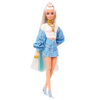 MATTEL BARBIE EXTRA - PLAVI KOMPLET