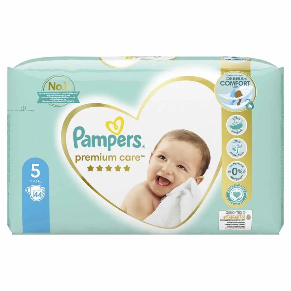 PAMPERS PELENE PREMIUM VP JUNIOR 5, 11-16KG, 44KOM 