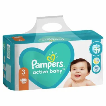 PAMPERS PELENE ACTIVE BABY GPP MIDI  3, 6-10KG,104KOM 