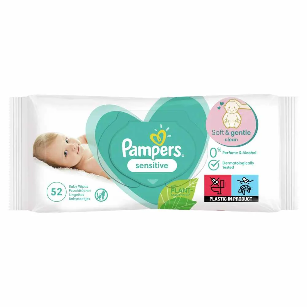 PAMPERS VLAZNE MARAMICE SENSITIVE 52KOM 