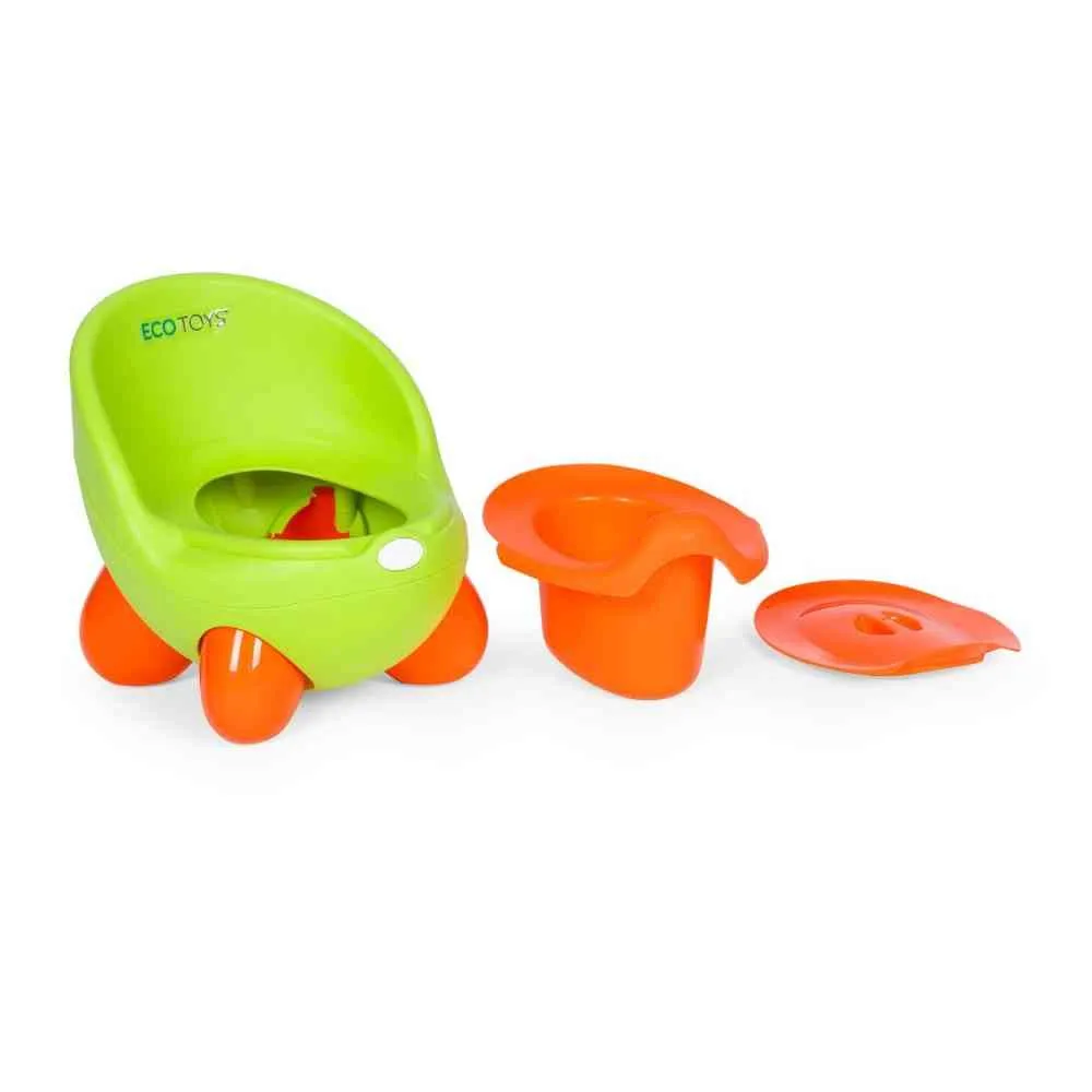 NOŠA ZA DECU SA UKLONIVIM UMETKOM I NEKLIZAJUĆIM NOGICAMA  ZELENA ECOTOYS 