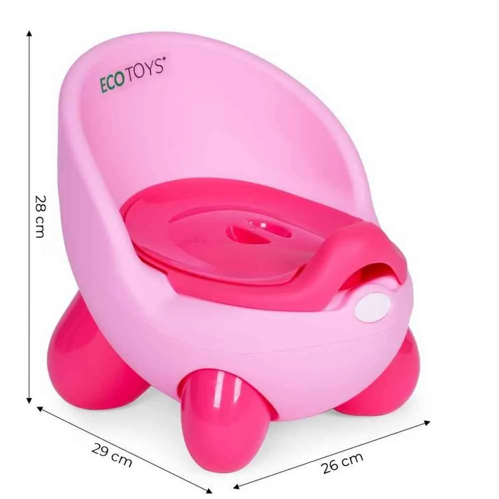 NOŠA ZA DECU SA UKLONIVIM UMETKOM I NEKLIZAJUĆIM NOGICAMA  ROZE ECOTOYS 