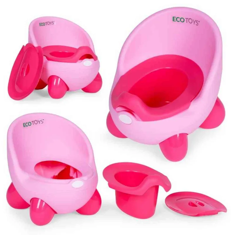 NOŠA ZA DECU SA UKLONIVIM UMETKOM I NEKLIZAJUĆIM NOGICAMA  ROZE ECOTOYS 