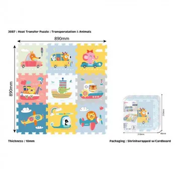SUN TA TOYS TRANSPORT  PUZLE  9 KOM 310X310X100 