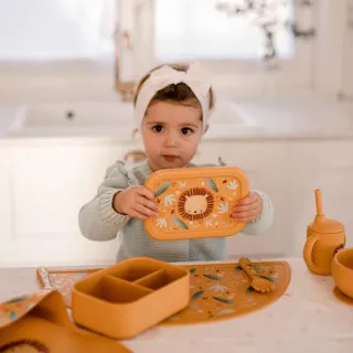 SASSI KUTIJA ZA RUCAK SILIKONSKA CHOMPY THE LION