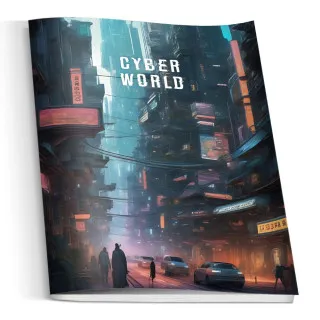 SAVPO SVESKA A4 CYBER WORLD MEK POVEZ KVADRAT