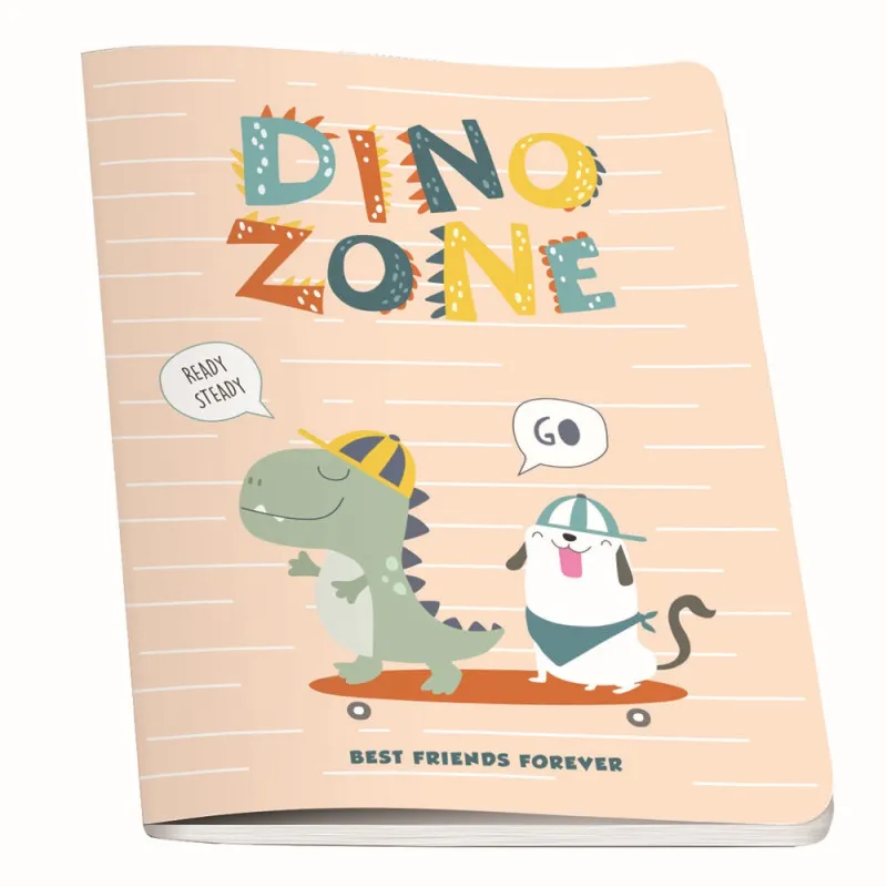 SVESKA MEK POVEZ A5 KVADRATIĆI DINO
