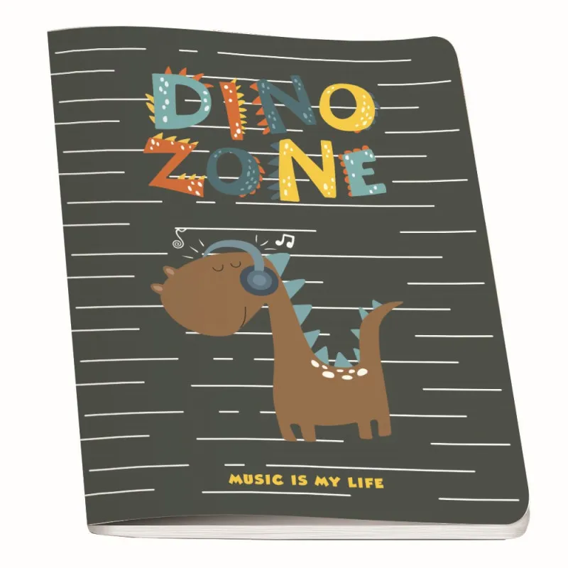 SVESKA MEK POVEZ A5 KVADRATIĆI DINO