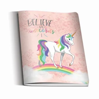 SVESKA MEK POVEZ A5 KVADRATIĆI UNICORNS