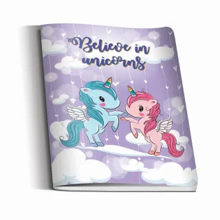 SVESKA MEK POVEZ A5 KVADRATIĆI UNICORNS
