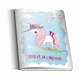 SVESKA MEK POVEZ A5 KVADRATIĆI UNICORNS