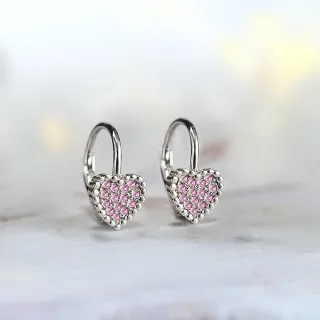 SILVER LINE MINDJUSE ROZE SRCE FRANCUSKA KOPCA 