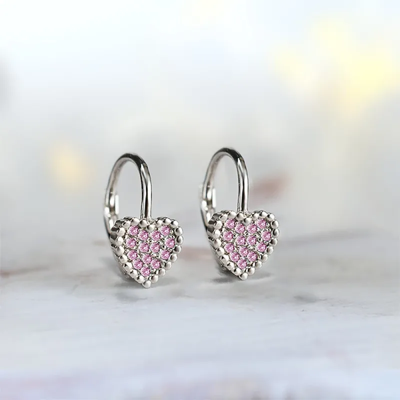 SILVER LINE MINDJUSE ROZE SRCE FRANCUSKA KOPCA 