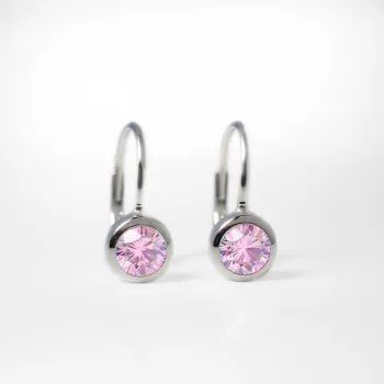 SILVER LINE MINDJUSE ROZA KAMEN SIGURNA KOPCA