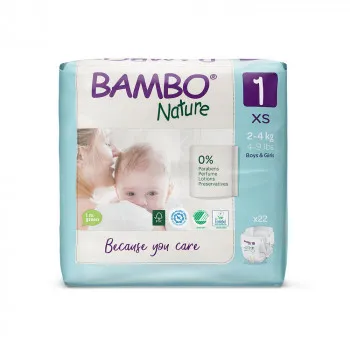 BAMBO PELENE NATURE ECO-FRIENDLY 1, 2-4KG, 22KOM 