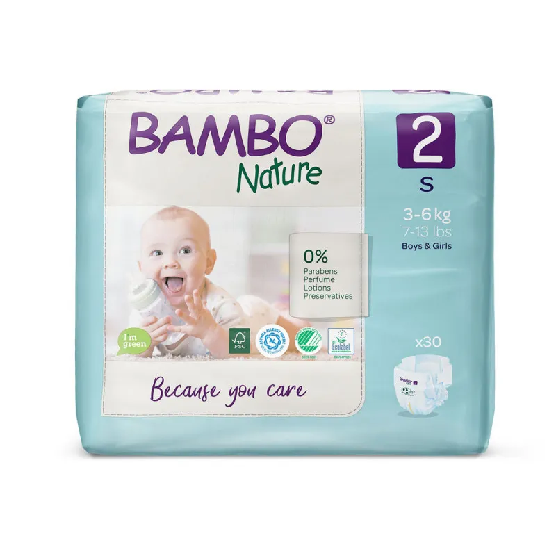 BAMBO PELENE NATURE ECO-FRIENDLY 2, 3-6KG, 30KOM