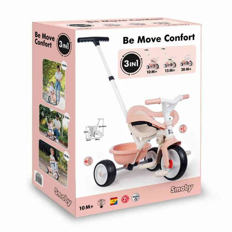 SMOBY TRICIKL COMFORT ROZE 