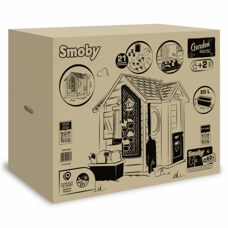 SMOBY KUCICA LIFE GARDEN HOUSE