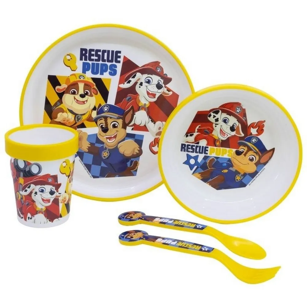 STOR NON SLIP SET ZA RUCANJE 5 DELOVA PAW PATROL BOY 