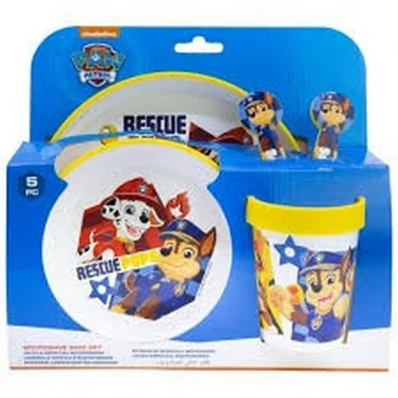 STOR NON SLIP SET ZA RUCANJE 5 DELOVA PAW PATROL BOY 