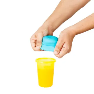 BOON SILIKONSKECASE I SLAMKE TEAL ORANGE YELLOW 