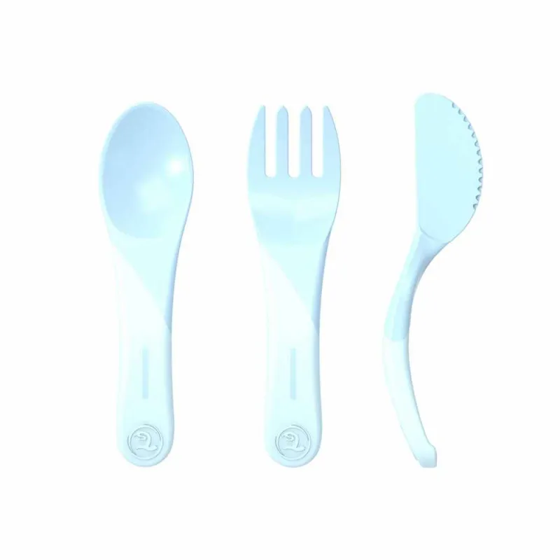 TWISTSHAKE PRIBOR ZA HRANJENJE 6 M PASTEL BLUE