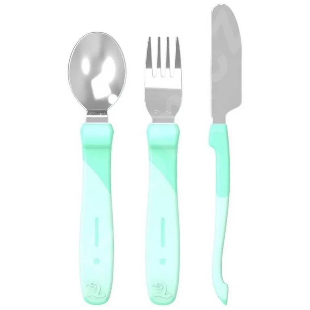 TWISTSHAKE PRIBOR ZA JELO 12 M PASTEL GREEN 