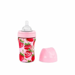TWISTSHAKE ANTI-COLIC FLASICA / NERDJAJUCI CELIK 260ML STRAWBERRY
