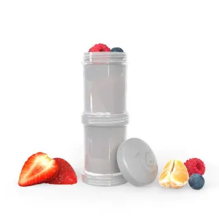TWISTSHAKE POSUDA ZA CUVANJE HRANE 2X 100ML PASTEL GREY
