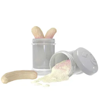 TWISTSHAKE POSUDA ZA CUVANJE HRANE 2X 100ML PASTEL GREY 