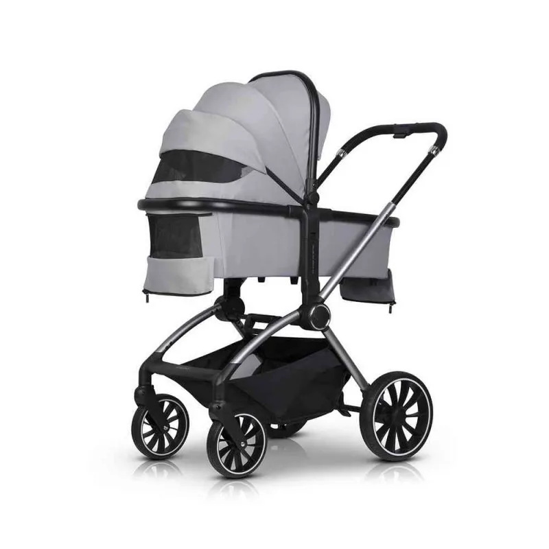 EUROCART EASY GO GIRO 2U1 KOLICA ZA BEBE CLOUDY GREY 