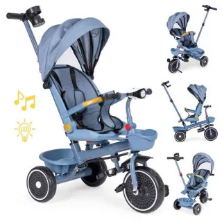 2U1 TRICIKL SA ROTIRAJUĆIM SEDIŠTEM I SKLOPIVOM TENDOM BLUE ECOTOYS 