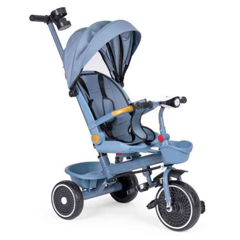 2U1 TRICIKL SA ROTIRAJUĆIM SEDIŠTEM I SKLOPIVOM TENDOM BLUE ECOTOYS 